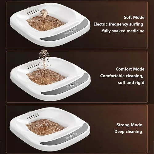 Vista 3 de Baño eléctrico para asiento de inodoro, hemorroides, cuidado posparto, baño de sentado, bañera de sales para mujeres y hombres, para baño, baño