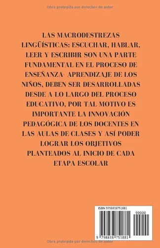 Vista 2 de MACRODESTREZAS LINGÜÍSTICAS EN EL PROCESO DE LA LECTURA EN NIÑOS DE PRIMER AÑO DE EDUCACIÓN GENERAL BÁSICA (Spanish Edition)