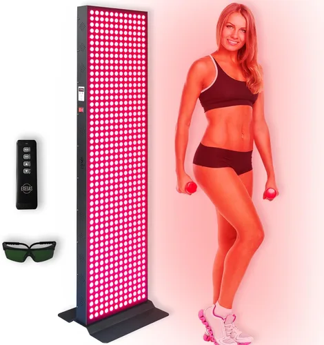 Vista 11 de Dispositivo de terapia de luz roja para cuerpo completo, 630 nm, 660 nm, 810 nm y 850 nm, panel LED de grado clínico de doble chip de infrarrojo