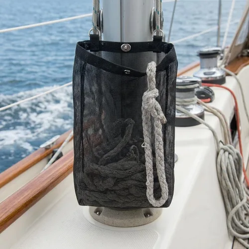 Vista 5 de Malla negra, resistente, ideal para barcos o líneas costeras