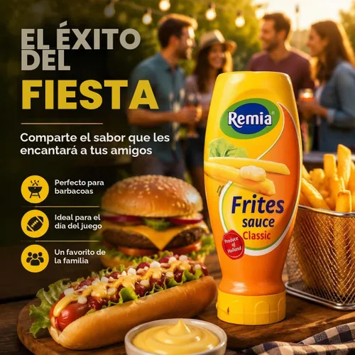 Vista 7 de Salsa Frita Clásica, Fritessaus (Remia) 16.9 oz (16.9 fl oz)