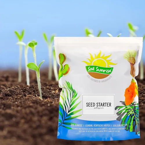 Vista 2 de Soil Sunrise Mezcla de inicio de semillas totalmente naturales (8 cuartos de galón) Mezcla de semillas de grado experto para macetas, hierbas