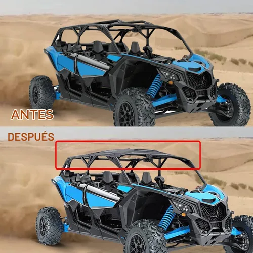 Vista 5 de X3 Cubierta Superior de Techo Duro Combinada de 4 Piezas Compatible con Can Am Maverick X3 Max X DS RS MR Turbo RR 4 Puertas 2017-2024 Accesorios