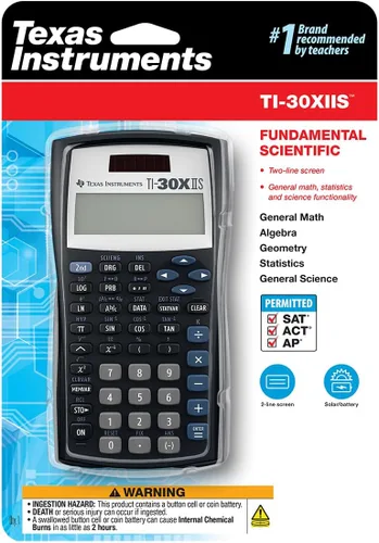 Vista 7 de Calculadora científica Texas Instruments TI-30 X IIS 2-Linea, Negro