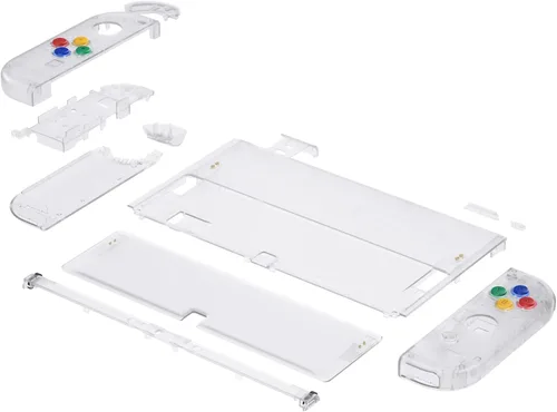 Vista 37 de eXtremeRate DIY Full Set Shell for Nintendo Switch OLED, Replacement Console Back Plate & Kickstand, Custom NS Controller Housing with Full Set