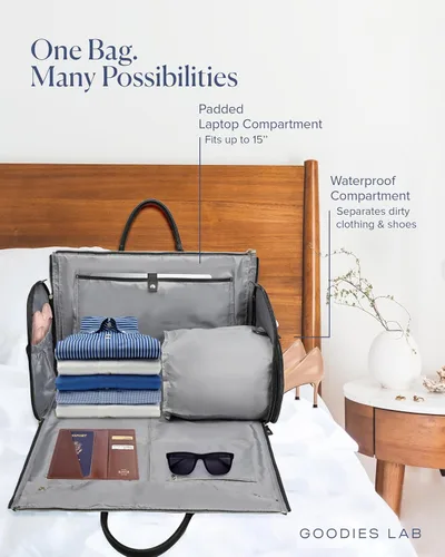 Vista 4 de Garment Bags For Travel Garment Duffle Bag, Convertible Garment Bags For Travel Carry On Garment Bag Large Hanging Duffle Bag, Suit Carry On Garment