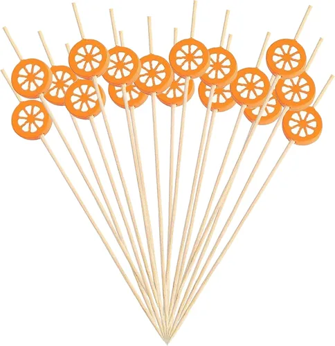 Vista 7 de 100 púas de cóctel de bambú de mariposa, 4.7 pulgadas Toothpicks for Appetizers, Charcuterie Accessories, Cocktail Toothpicks, Skewers for