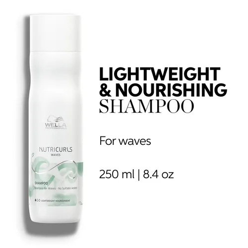 Vista 2 de WELLA PROFESSIONALS Nutricurls Champú para Ondas Formulado con Complejo Nutritivo Nutricurls Nutricurls Nutrir y Define Sin Sulfatos