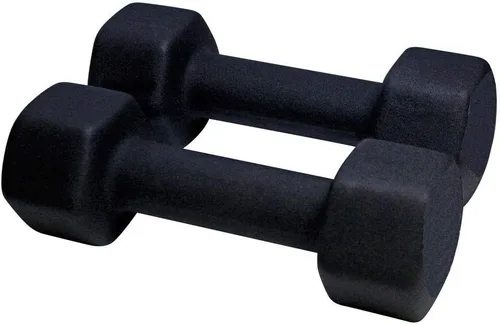 Vista 2 de Amber Fight Gear Mancuerna de neopreno para tonificación muscular, fortalecimiento y rehabilitación, 8 libras (juego de 16 libras)