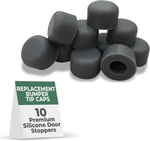 Vista 14 de Renovators Supply Manufacturing Punta de silicona para tope de puerta, 5/8 pulgadas, color almendra, puntas de tapón de silicona premium, 10 tapas
