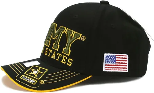 Vista 4 de Gorra de béisbol ajustable con licencia oficial del ejército de EE. UU