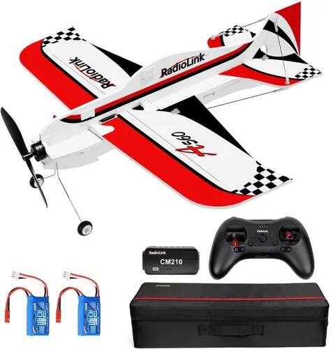 Vista 10 de Radiolink A560 Plug & Play (PNP) Avión 3D Radio Control 580mm de Envergadura con 6 Modos de Vuelo, Controlador de Vuelo Byme-A de 4 Canales