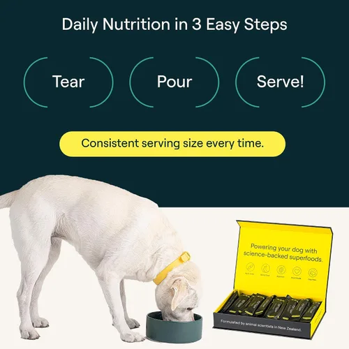 Vista 8 de POP-Topper - Comida para perros – Polvo multivitamínico para perros de 35 libras en adelante – Deliciosa base de caldo de huesos con 6