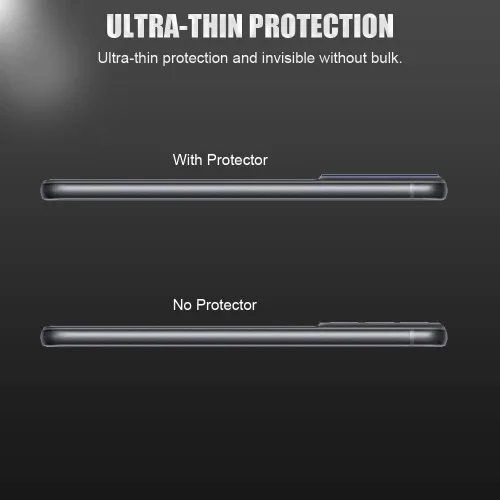 Vista 6 de Paquete de 3 protectores de lente de cámara de vidrio templado para Samsung Galaxy S21 FE 5G, no afecta el flash