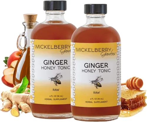 Vista 8 de Mickelberry Gardens Spray de miel de jengibre para apoyo inmunológico, chupitos de jengibre orgánico y jarabe para aumentar la inmunidad, salud