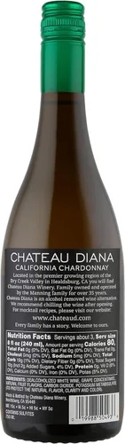 Vista 2 de Chateau Diana Cero alcohol California Chardonnay