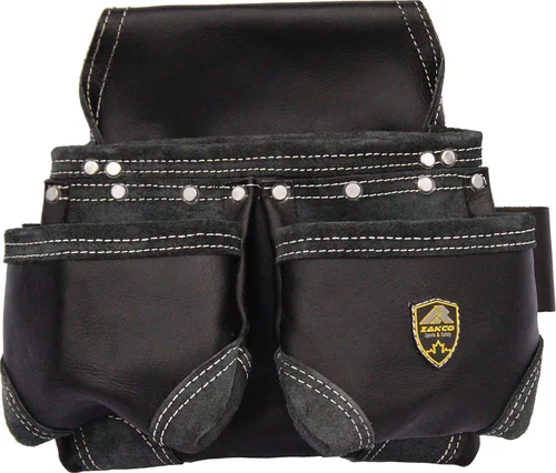 Vista 5 de PRO-20. Cinturón de herramientas de cuero de grano premium, equipo de herramientas para construcción, bolsas de herramientas de cuero, cinturón