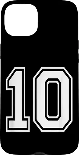 Vista 9 de Number 10 Varsity Style Bold Sports Birthday Case for iPhone 17