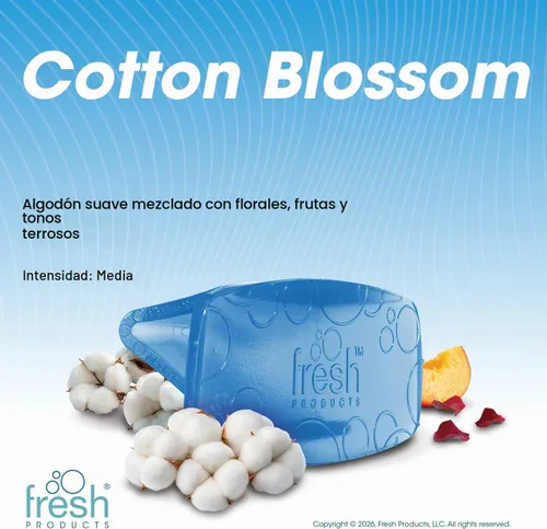 Vista 7 de Fresh Products FRS EBC72 CBLBX Eco-Fresh - Pinza para tazón, flor de algodón, color azul (paquete de 12) Made In The USA; Continuous Odor Control