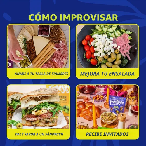 Vista 5 de Freestyle Snacks - Paquetes de aperitivos de oliva - Hierba mediterránea