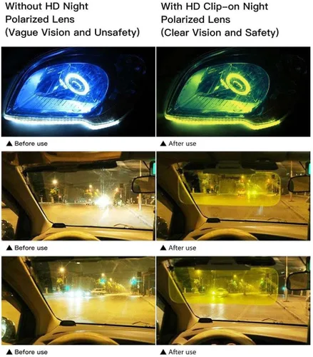 Vista 6 de Gafas de sol polarizadas con clip de metal abatibles y sin montura para gafas graduadas