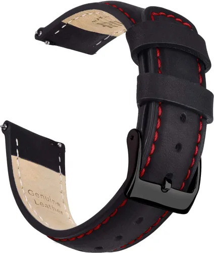 Vista 18 de Ritche Correas de Reloj de Cuero de Liberación Rápida Regalo de Navidad, Correas de Reloj Genuinas para Hombres y Mujeres, Correa de Reloj de Cuero