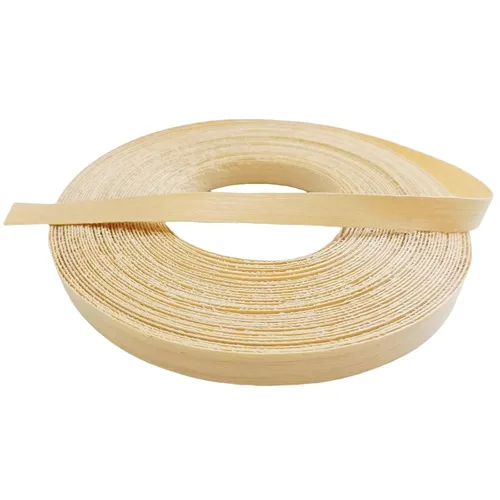 Vista 3 de Tira de bandas de borde de chapa de madera de abedul de 1/2 pulgada x 50 pies, sin planchar, borde de chapa de madera enrollado con adhesivo