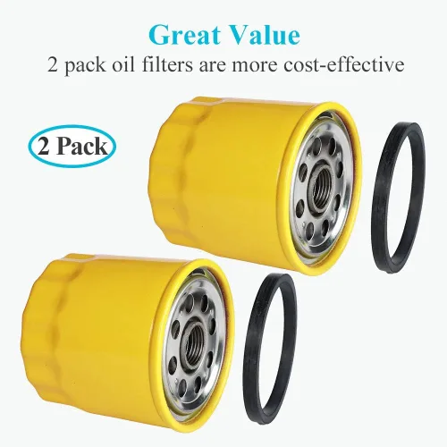 Vista 7 de HOODELL Paquete de 2 filtros de aceite 52 050 02-S para Kohler M18 M20 SV715 SV725 SV735 CV13S CV15S CV22S Engine 52 050 02 5205002S 52 050 02-S1