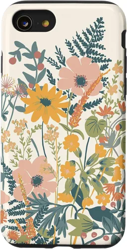 Vista 18 de iPhone 16 Cute Summer Wildflowers Pattern Design Floral Case