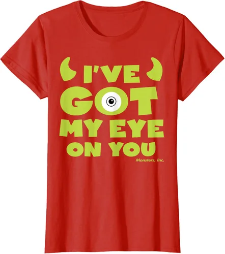 Vista 32 de Disney Pixar Monsters Inc Mike Wazowski Eye On You - Camiseta, Negro, S