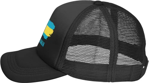 Vista 3 de Gorra de béisbol de malla para adultos con alas bandera de Cuba, sombreros ajustables personalizados para hombres y mujeres