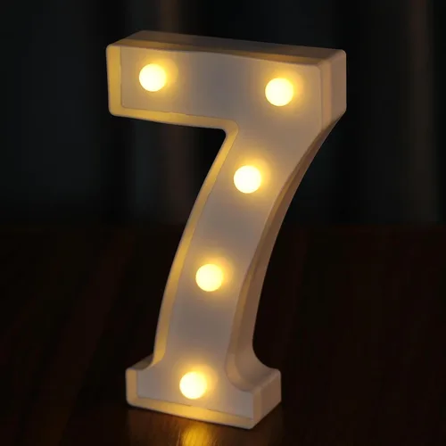Vista 17 de Letras Iluminadas, Luces de Letras LED 26 del Alfabeto, Letra Iluminada Decorativa, Letras de Marquesina LED que Funcionan con Pilas para Fiesta