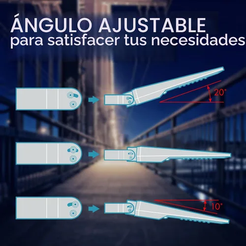 Vista 3 de Wagan EL8588 - Lámpara de calle solar integrada LED de 1000 lúmenes, luz