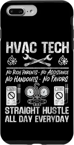 Vista 12 de HVAC Technician Tech Vintage HVAC Tech No Rich Parents No Case for iPhone 16