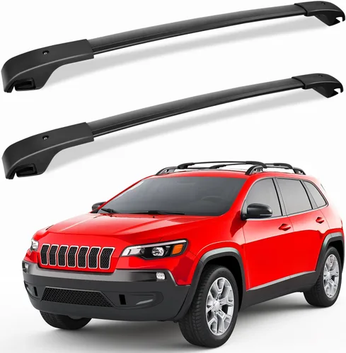 Vista 6 de FengYu Barras Transversales de Techo Compatibles con Toyota RAV4 2013-2018 con Rieles Laterales, Barras Transversales de Aluminio, Portaequipajes