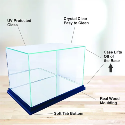 Vista 4 de Vitrina rectangular para casco de fútbol con moldeo deportivo