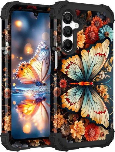 Vista 119 de Hocase Funda para Galaxy A37 5G, protección resistente a prueba de golpes, parachoques de goma de silicona suave+funda protectora híbrida