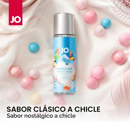 Vista 3 de JO H2O - Lubricante personal a base de agua con sabor a chicle de 2 onzas
