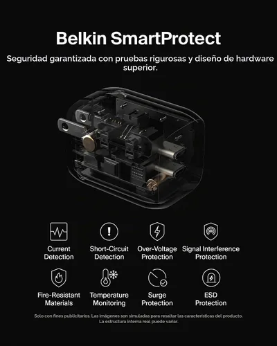Vista 7 de Belkin Bloque de cargador USB C dual para juegos para Nintendo Switch 2 y Pro con carga rápida GaN de 65 W - Apple iPhone 17, iPad, MacBook