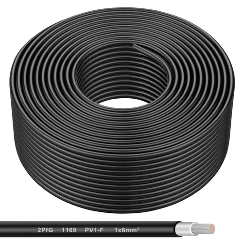 Vista 13 de Cable de extensión fotovoltaico de cobre estañado 8AWG (10 mm²), cable de conexión de panel solar para caravanas al aire libre, lancha automotriz