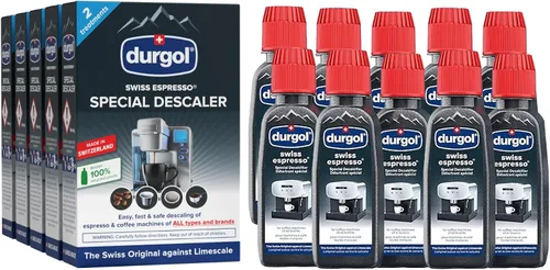 Vista 8 de Durgol Swiss Espresso, descalcificador y desincrustante para todas las marcas de máquinas de espresso y cafeteras, 124 mililitros (paquete de 4)