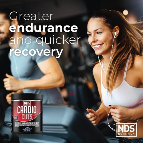 Vista 4 de NDS Nutrition Cardio Cuts 4.0 - Gusher de uva, 20 porciones (paquete de 1) Endurance, Performance & Metabolism Support Advanced Weight Loss