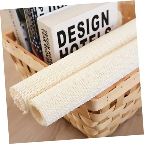 Vista 8 de Cabilock 2 tapetes antideslizantes de látex para el hogar, tapetes de baño para baño, 15.7 x 23.6 in, color blanco cremoso, no adhesivos, fácil