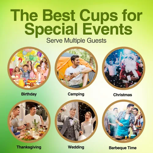 Vista 8 de Vasos de Plástico Transparente Compostables Ecológicos a Base de Plantas de 12 oz, Gruesos, Reutilizables, Desechables para Café Helado