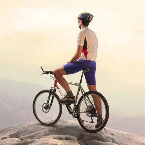 Vista 7 de ZHIQIU - Sillín cómodo para bicicleta de montaña o de carretera, para ciclismo exterior o interior.