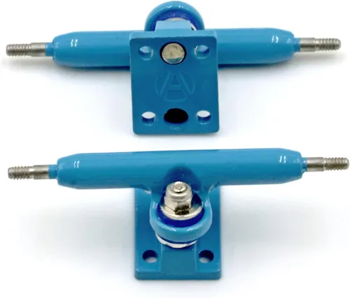 Vista 4 de A1 Pro Fingerboard Trucks 36 mm 34 mm 32 mm con nueva base y copa de pivote (32 mm Azul bebé)