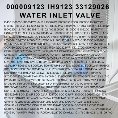 Vista 4 de 000009123 000008483 33129026 IH9123 Máquina de hielo Ensamblaje de válvula de entrada de agua (OEM)120V 60Hz 5W para piezas de máquina de hielo