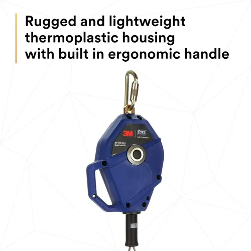 Vista 6 de 3M DBI-SALA Smart Lock Autoretráctil Lifeline 3503803, cable galvanizado, azul, 20 pies (19.7 ft) 1 Ea/Case