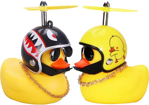 Vista 10 de wonuu - Adornos de goma para coche, diseño de pato, color amarillo