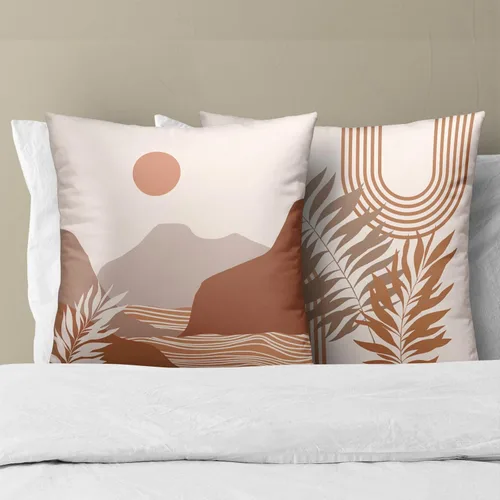 Vista 169 de Giwawa Juego de 2 fundas de almohada decorativas con diseño floral de girasol de 16 x 16 pulgadas, fundas de cojín decorativas para el hogar, sofá